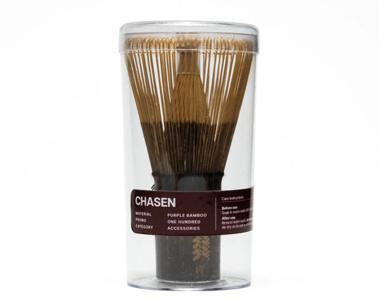 Matcha Mate's 100 Prong Purple Bamboo Chasen
