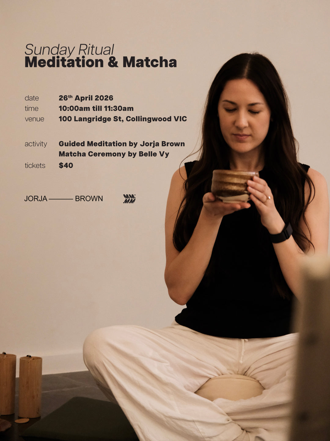 Meditation & Matcha — Sunday Ritual APRIL