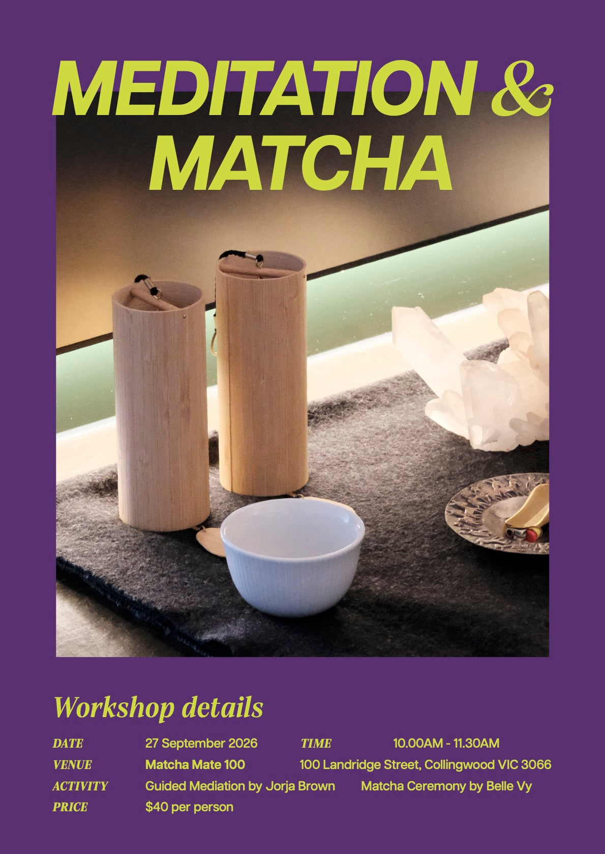 Meditation & Matcha — Sunday Ritual